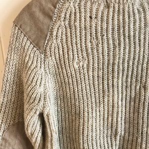 British Wool Elbow Pad Sweater